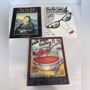 The Far Side Gallery Books by Gary Larson Volumes 3, 4, 5 Set of 3